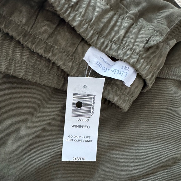 aritzia little moon winifred pant dark olive nwt XXS - Picture 3 of 7